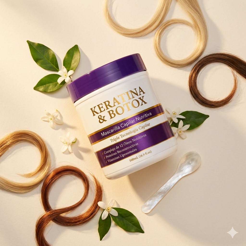 Mascarilla Capilar Keratina & Botóx 500ml